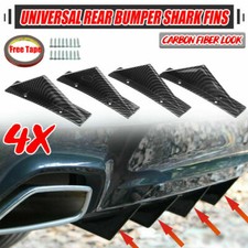 Universal Carbon Fiber Style Rear Bumper Diffuser Fin Spoiler Lip Wing Splitter Universal Carbon Fiber Style Rear Bumper Diffuser Fin Spoiler Lip Wing Splitter