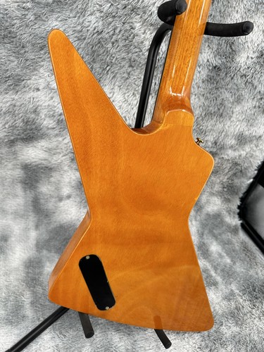 Natural Explorer Pickup HH Chitarra Elettrica Bianco Battipenna Corpo Solido - Foto 11 di 12