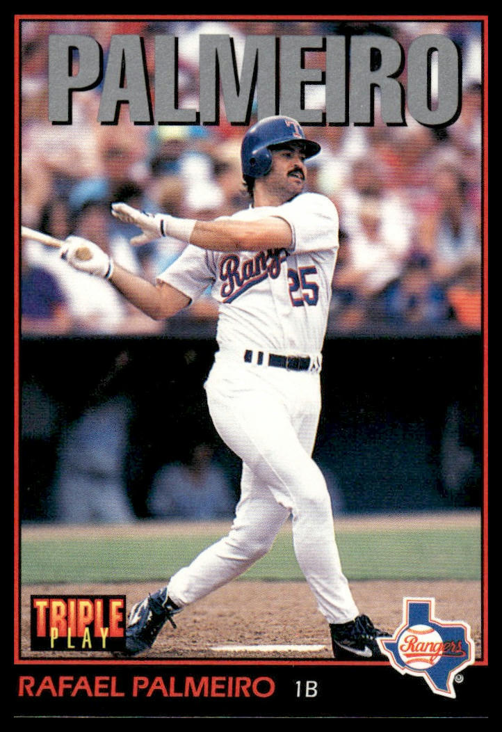 1993 Triple Play #71 Rafael Palmeiro Texas Rangers | eBay