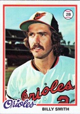 1978 Topps #666 Billy Smith Baltimore Orioles EX