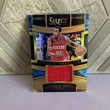 2018 Panini Select Throwback Memorabilia Copper Prizm /49 Thaddeus Young #TM-TYG