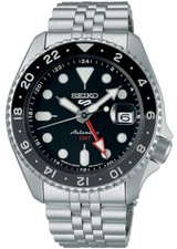 Seiko 5 Sports SKX Sports Style GMT SBSC001 Men's Watch Automatic Black Date JPN