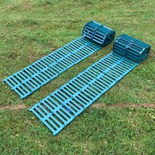 Garden Path Track Green Plastic Roll Out Plastic Grass Lawn Protector (6m Roll)