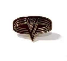 Eddie Van Halen Band Symbol, Heavy metal Enamel Lapel Brooch Pin Metal Rock Punk