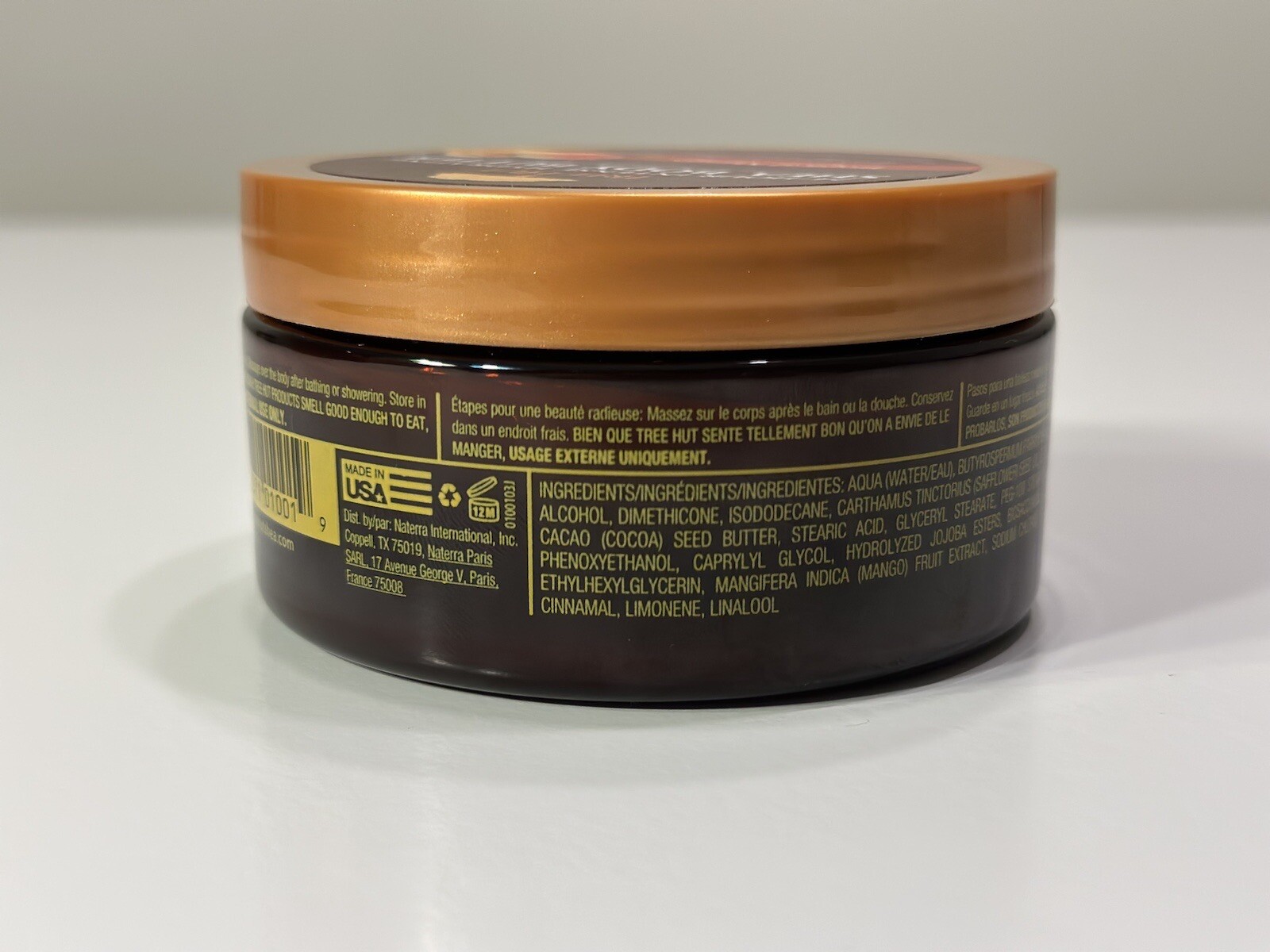 Tree Hut 24 Hour Intense Hydrating Shea Butter Tropical Mango, 7 Oz