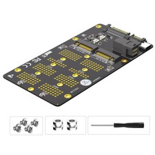 2 in 1 Combo M.2 NGFF NVMe SSD/SATA-Bus SSD to SFF-8643 and SATA Adapter