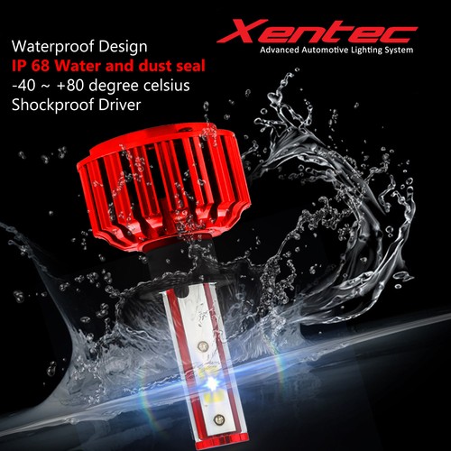 Xentec LED Light Bulb Kit Headlight Size HB2 9003 H4 6000K Hi-Lo 55W 30000LM - Picture 4 of 12