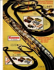 VINTAGE 1974 AURORA XLERATORS ROAD RACE SET SPEEDWAY CATALOG AD PHOTO PRINT