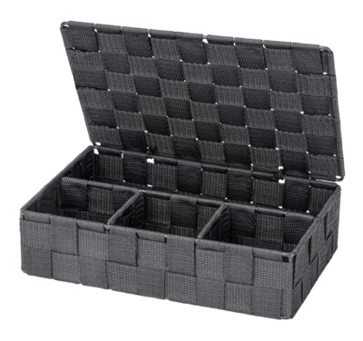 WENKO Aufbewahrungs Korb Box Regal Adria Deckel Bad Gäste WC Küche Kiste Küchen