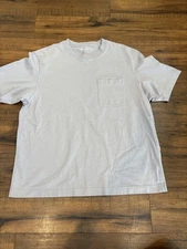 Abercrombie & Fitch Premium Polished Tee Men’s Medium Front Pocket Mauve Purple