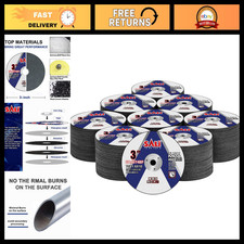 400 Pack 3" Metal Cutting Wheels for Angle Grinders - Aggressive Cut Discs, 2038