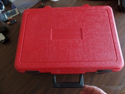 18''x12''x5'' Red Hard Shell Case with Foam Compartments