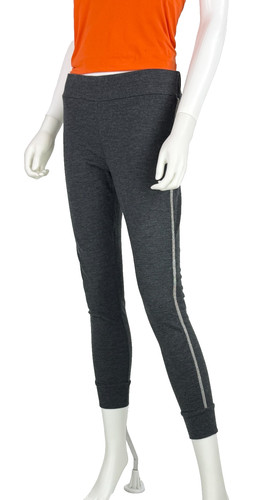 $1K Brunello Cucinelli Gray Knit Wool Monili Leggings Pants 10 US 46 IT M Runway