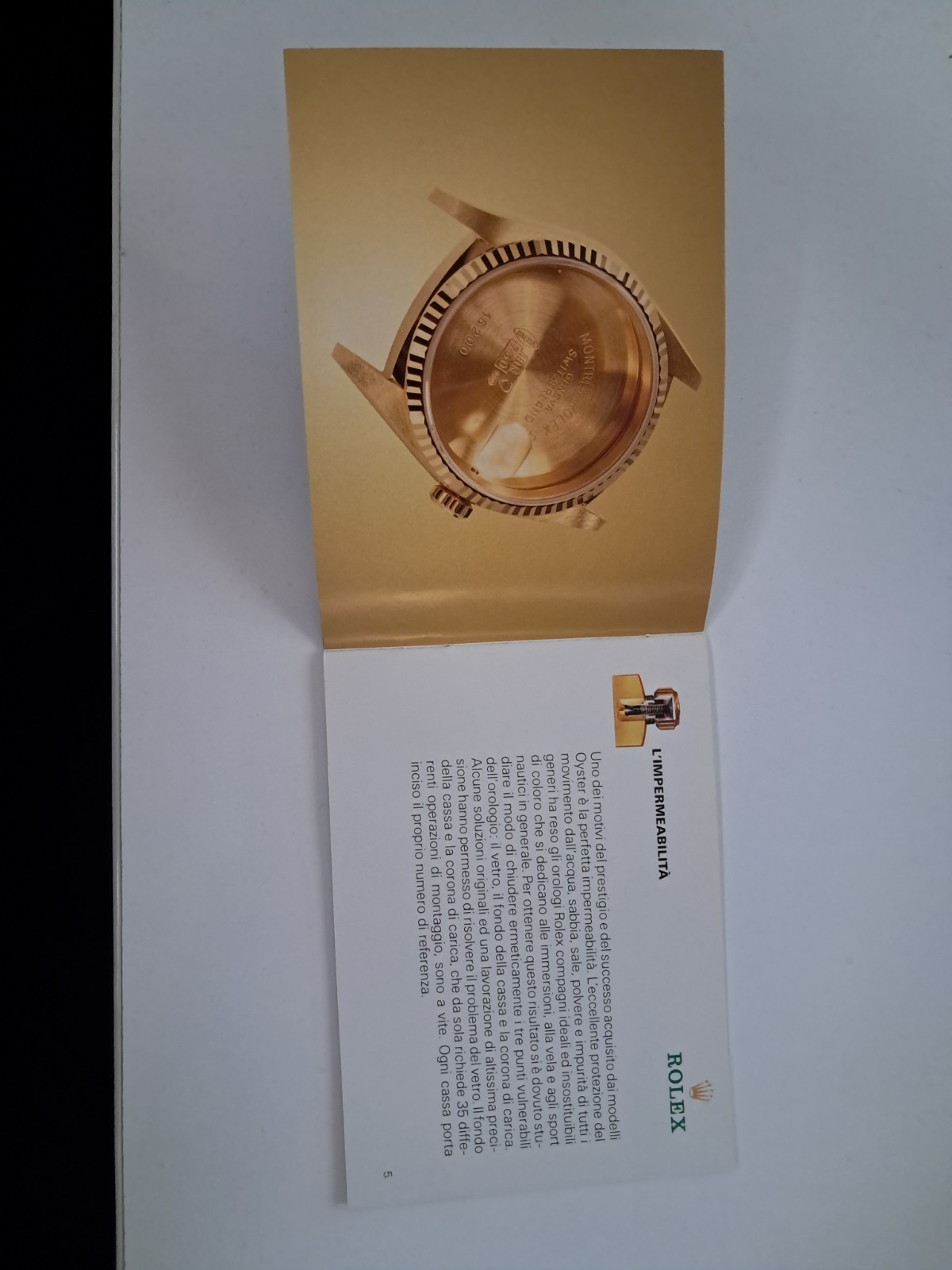 Rolex Orologio libretto Istruzioni booklet datejust 1998 Italiano 593.55 Watch foto 4