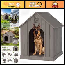 Spacious Waterproof Dog House for Medium to Large Dogs - Indoor/Outdoor Use, Eas