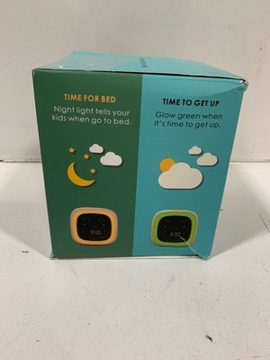 ANTOKING Toddler/Kid Sleep Trainer w/ 10 Sleep Sounds & 8 Color Lights - WHITE