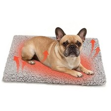 Self Warming Cat Bed for Indoor Cats 18'' x 24'' - Cozy Fleece Heating Pad,