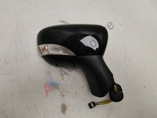 Renault Captur MK1 2013-2019 Door Wing Mirror Black Right Drivers Powerfold