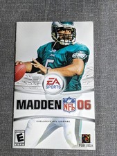 Madden NFL 06 2006 EA Sports Video Game Manual Insert Booklet Original VGUC
