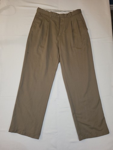 Wilson Ultra Collection Mens 32 Brown Dress Pants Small Burn Hole As Is