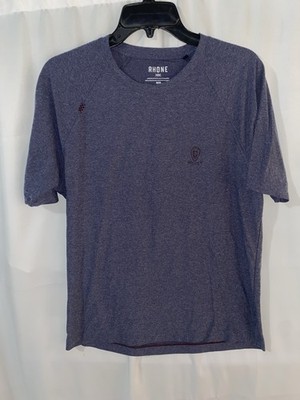 Rhone Reign T Shirt Mens Medium Blue Performance Athletic Scioto Country Club
