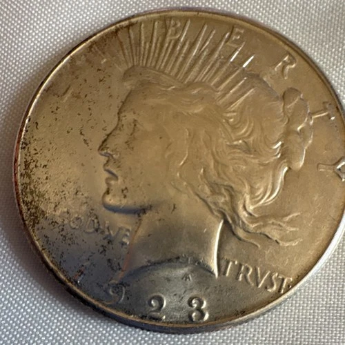 1923 Peace Silver Dollar $1 Coin Circulated Business Strike Uncertified