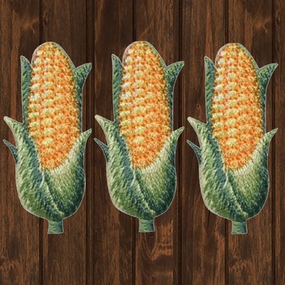 Corn Embroidered Patch   3-Pack   Iron On