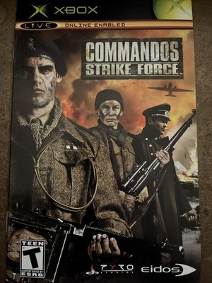 Commandos: Strike Force (Microsoft Xbox, 2006) Instruction Manual Booklet