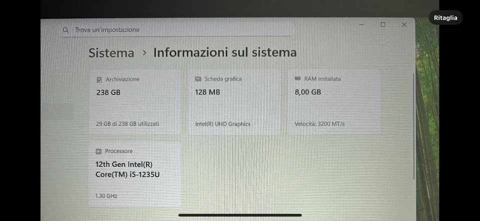 Lenovo l15 Intel Core i5-1235U, 1,3GHz, 8GB RAM) - Immagine 3 di 3