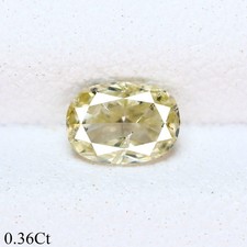 0.36 Ct VS-1 Superb Oval 5.1 x 3.6 MM Tinted White Gray Yellow Natural Diamond