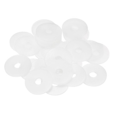 M8 Nylon-Unterlegscheibe, 24 Stück 8x30x2mm für Dichtung, weiß