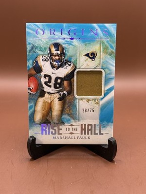 2024 Panini Origins Rise to the Hall Marshall Faulk THREE COLOR Jersey Patch /75