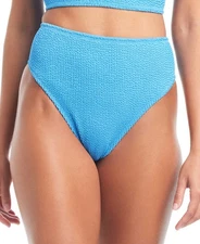 Bar Iii High Waist Bikini Bottoms Cobalt, Chic Design, L
