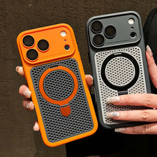 For iPhone 17 Pro Max 16 15 Plus 14 13 12 Mag Safe Ring Stand Case W/ Lens Cover