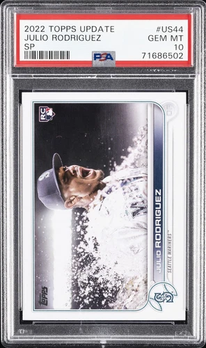 2022 TOPPS UPDATE SP #US44 JULIO RODRIGUEZ ROOKIE RC PSA 10