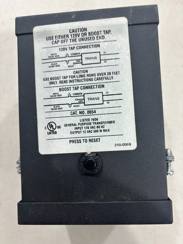 Progress 8654 300 Watt Low Voltage Transformer with Boost Tap - Preowned