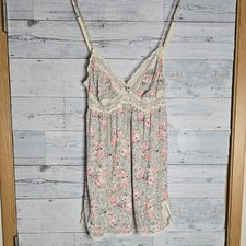 Victoria's Secret Multicolor Floral Soft Flowy Babydoll Chemise Top Size M