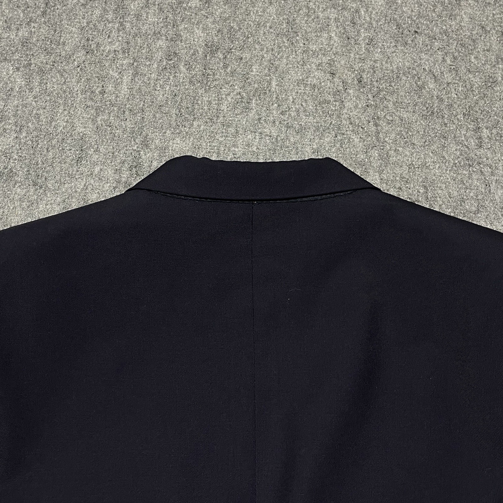 Burberry Gold Button Blazer Mens 44R  Navy Blue Single Breasted