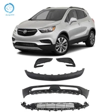 For Buick Encore 2017-2021 Front Lower Bumper Set & Fog Light Cover Plastic