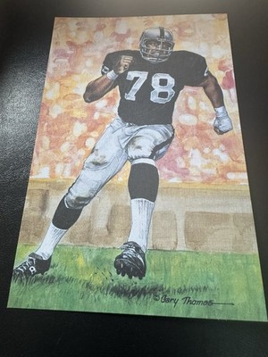 ART SHELL RAIDERS  GOAL LINE ART SERIES 1 UNSIGNED