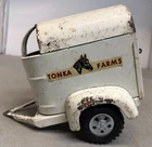 Vintage 1959 White Metal Tonka Farms Horse Trailer Toys & Hobbies Collectible