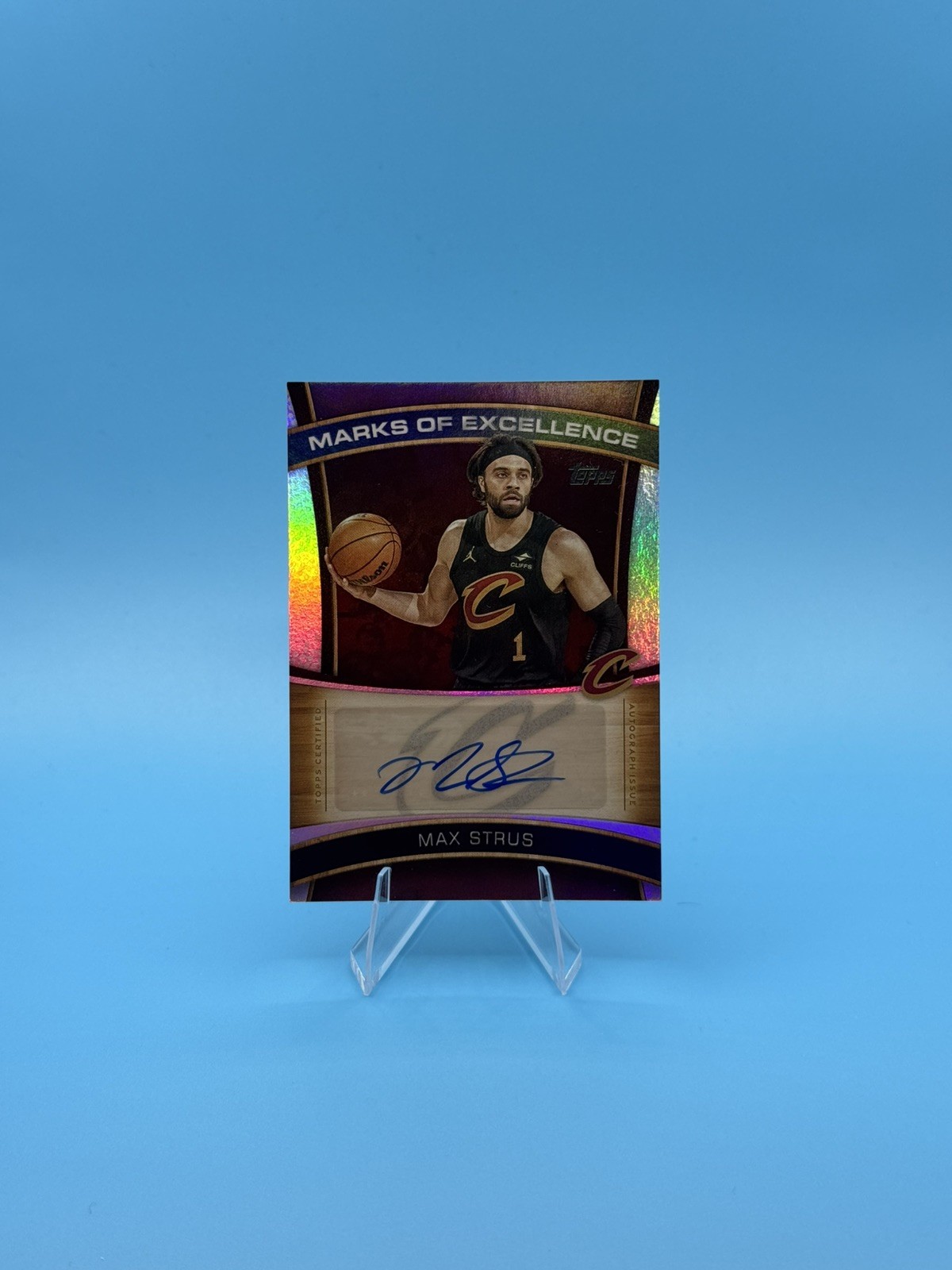 2025-26 Topps Flagship MAX STRUS Marks of Excellence Auto ME-MS Cavaliers