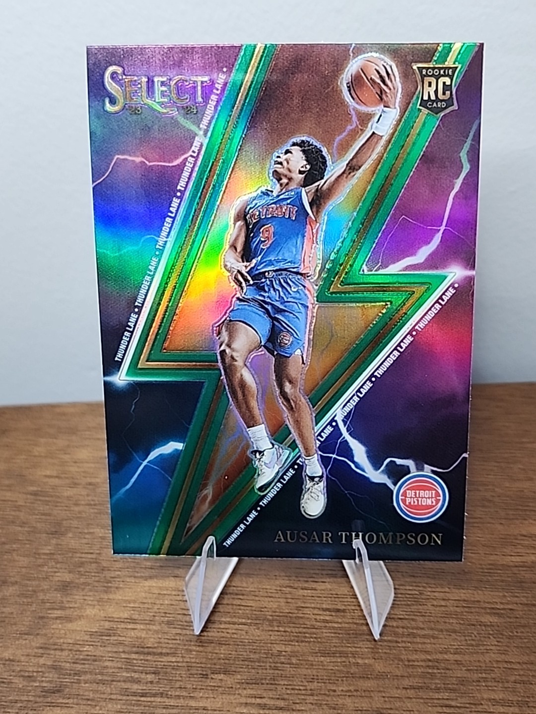 2023-24 Panini Select - Thunder Lane Ausar Thompson #9 Silver Prizm (RC)