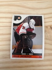 1985-86 O-Pee-Chee #110 Pelle Lindbergh Mem. - Philadelphia Flyers (invM6)
