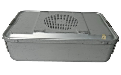 Aesculap Sterilization Container and Lid Stainless Steel 78532 Tuttlingen German