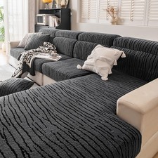 Sofa Cushion Cover Stretch Couch Cover Soft Warm Settee Protector 1 2 3 4 Seater