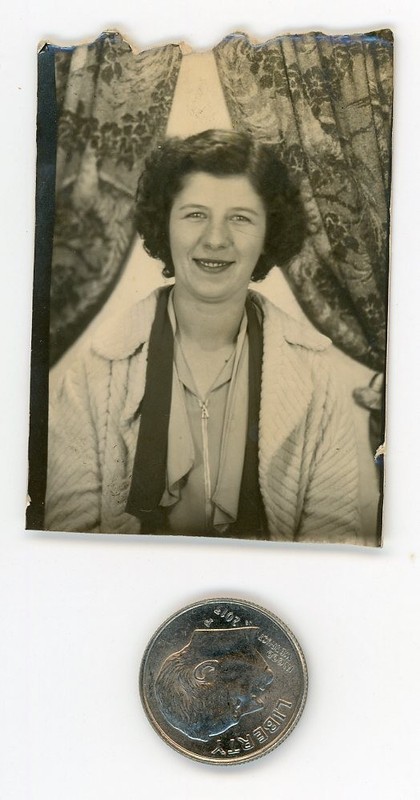 Vintage 1940s BOOTH photo / Our Girls Softball Coach Offered to Do Their Laundry