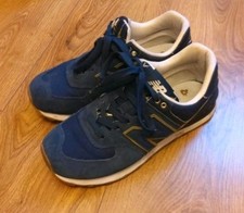 NEW BALANCE 574 Gr.40 Blau/Gold HELLE SOHLE U...