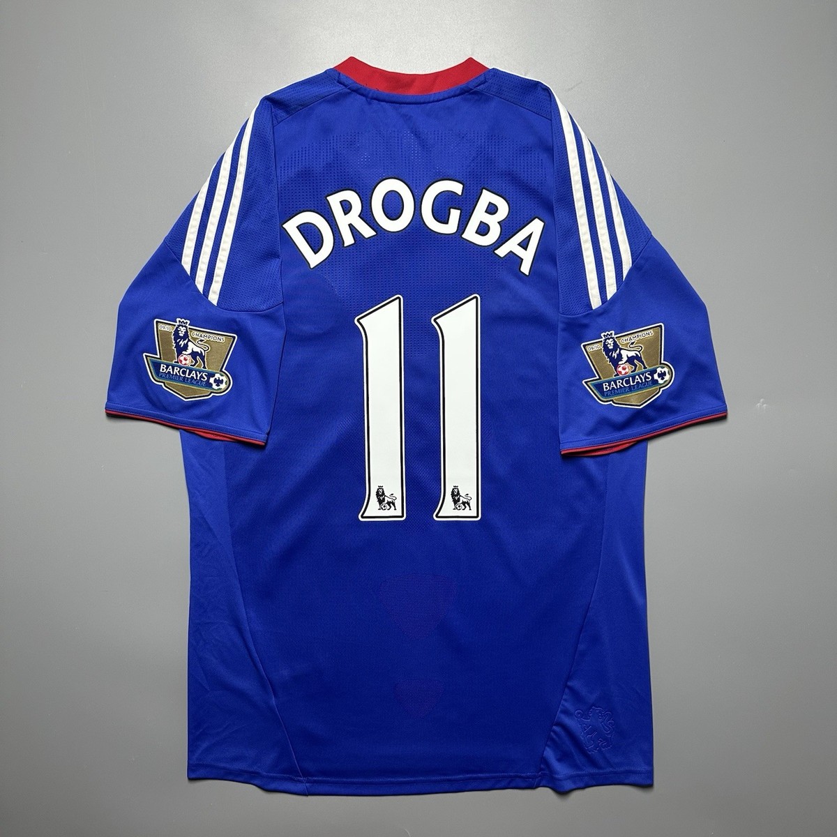 CHELSEA ADIDAS 2010/2011 FOOTBALL SOCCER HOME JERSEY #11 DROGBA