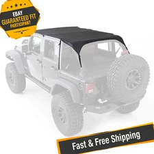 Smittybilt 94635 Black Diamond Extended Brief Top for 10-18 Jeep Wrangler JK 4Dr